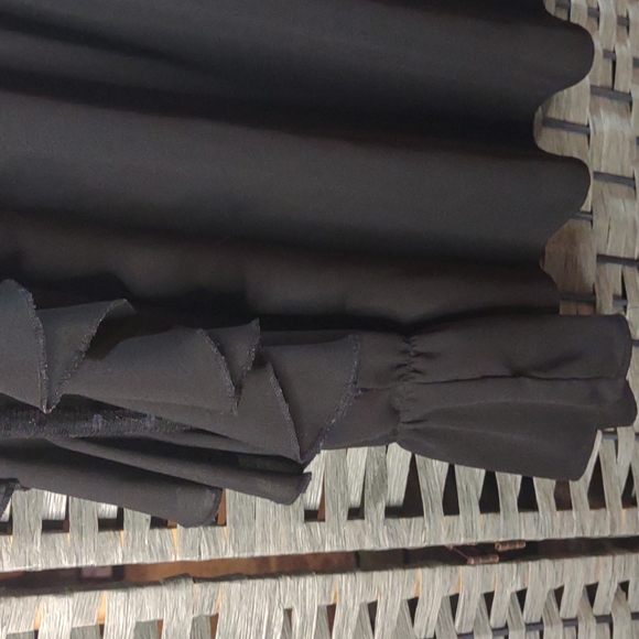 Ann Taylor Loft Dot Laced Ruffle Sleeve Blouse L - Picture 14 of 15